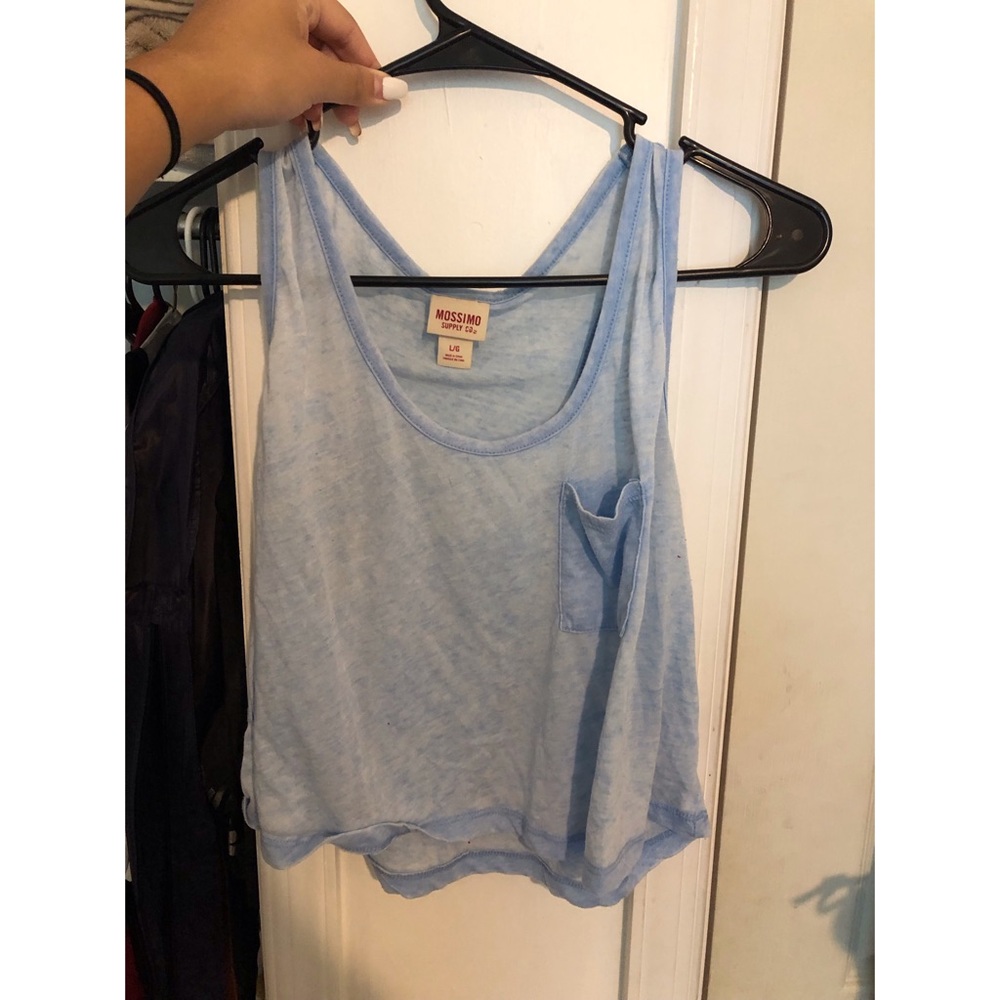 Blue Croped Tank